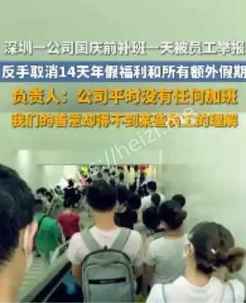 深圳公司取消14天年假事件